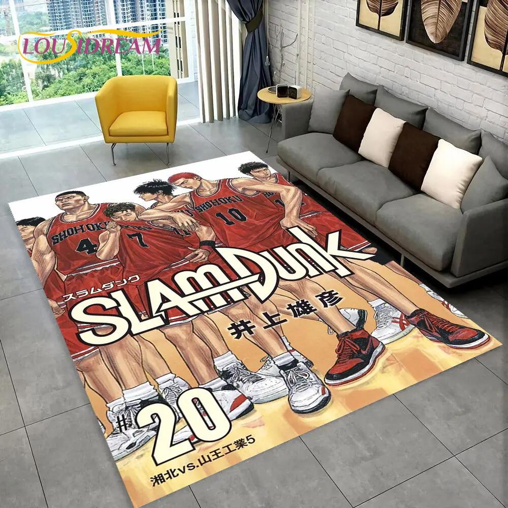 Slam Dunk Япония Аниме Мультфильм Коврик, Коврик для гостиной Спальня Диван Коврик Украшение, Дети играют Нескользящий напольный коврик