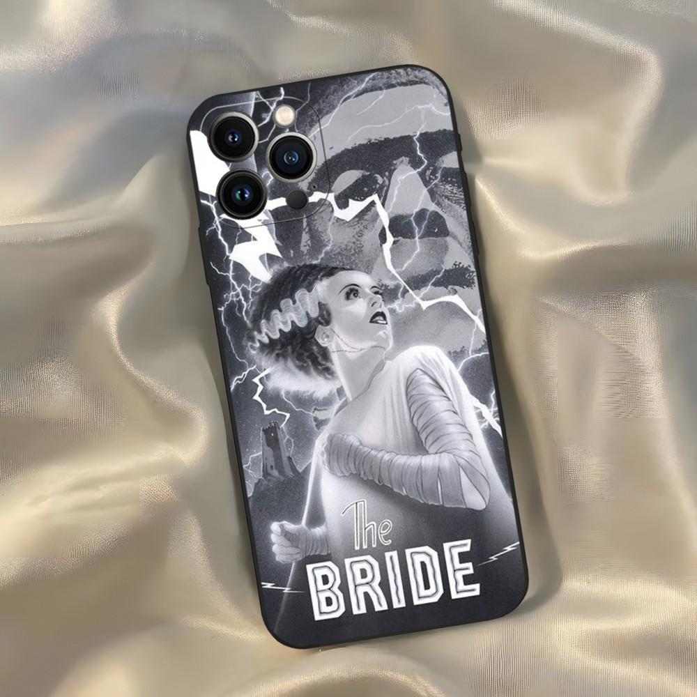 Bride Of Frankenstein Phone Case for Iphone 15 14 13 12 11 Pro Max Xr X Xs Mini 8 Plus SE 2022 Black Soft Silicone Cover