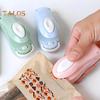Mini Bag Sealer Heat Seal Tool Sealing Machine Portable 2-in-1 USB Battery Handheld Vacuum Food Sealer for Snacks Vegetable