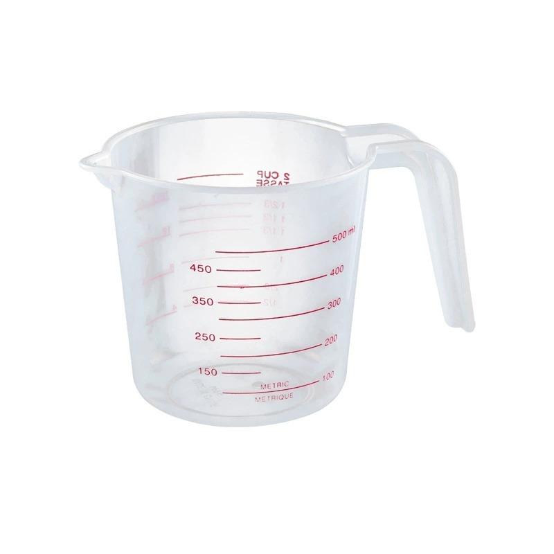Plastic Transparent Graduated Measures Cup Household Kitchen Baking Measuring Tool Set Handle Design Cups Baking Cold Water Kettle Beaker