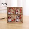 12 Pcs Christmas Wooden Ornaments Hanging Gnome Gingerbread Man Decorations Xmas Tree Pendant for Holiday Home Decor
