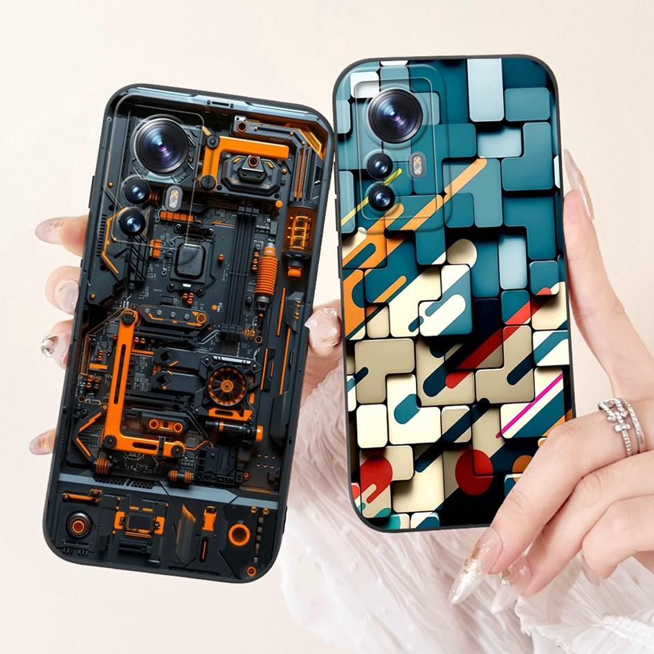 Чехол для Xiaomi 12 Pro Роскошный Расписной Мультяшный Мягкий Силикон Защита Камеры Чехол для Телефона Для Xiaomi 12 12X 12S Mi12 12Pro Funda
