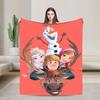 Холодное сердце 2 Эльза Анна Мультяшное одеяло Качественное Мягкое Теплое Плед Зима Детское Диван Кресло Принт Покрывало