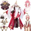 Yae Miko Cosplay Costume Wig Dress Game Yaemiko Guuji Yae Cosplay Halloween Party Costumes for Women