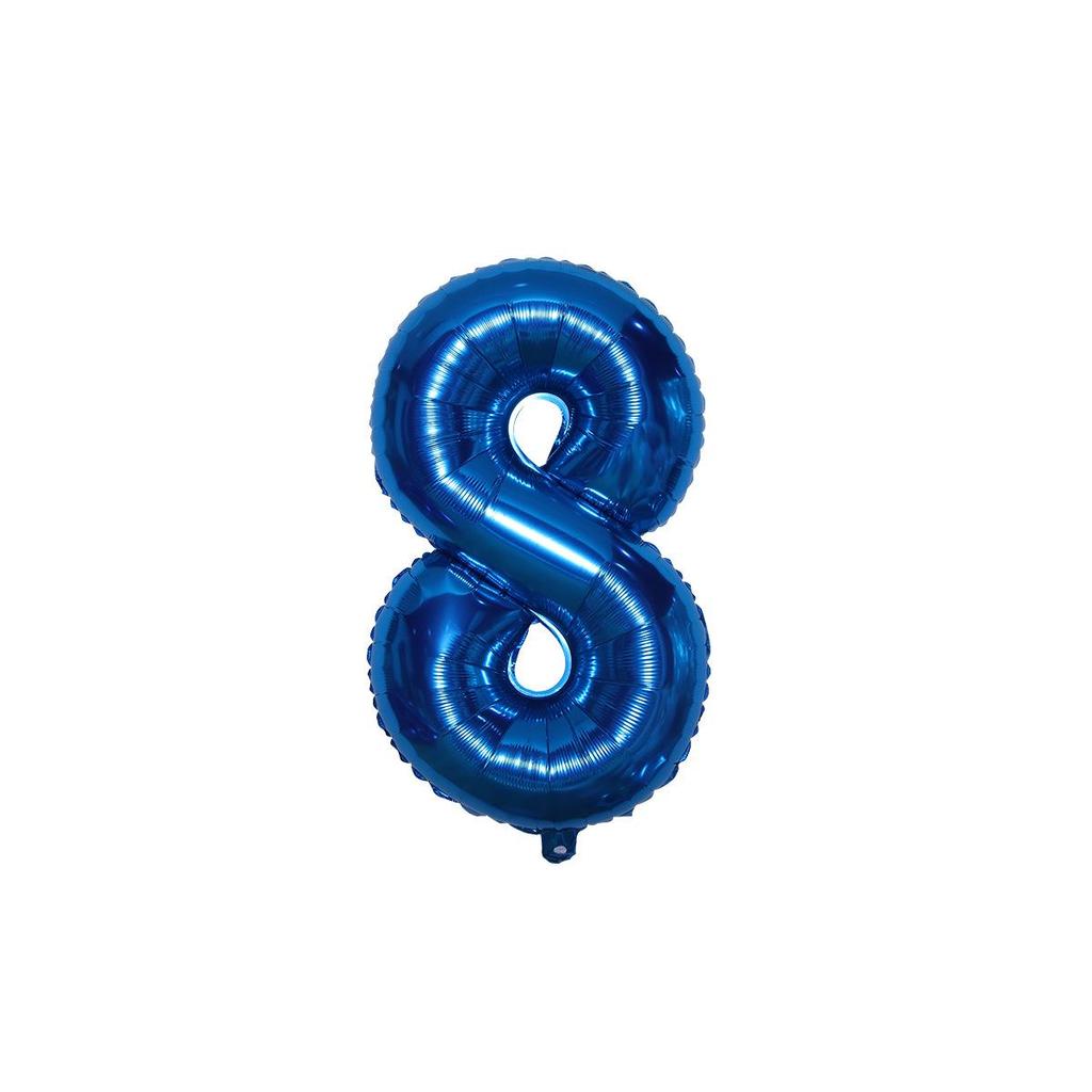 32-Inch US Number Birthday Party Balloons - Individual Aluminum Film