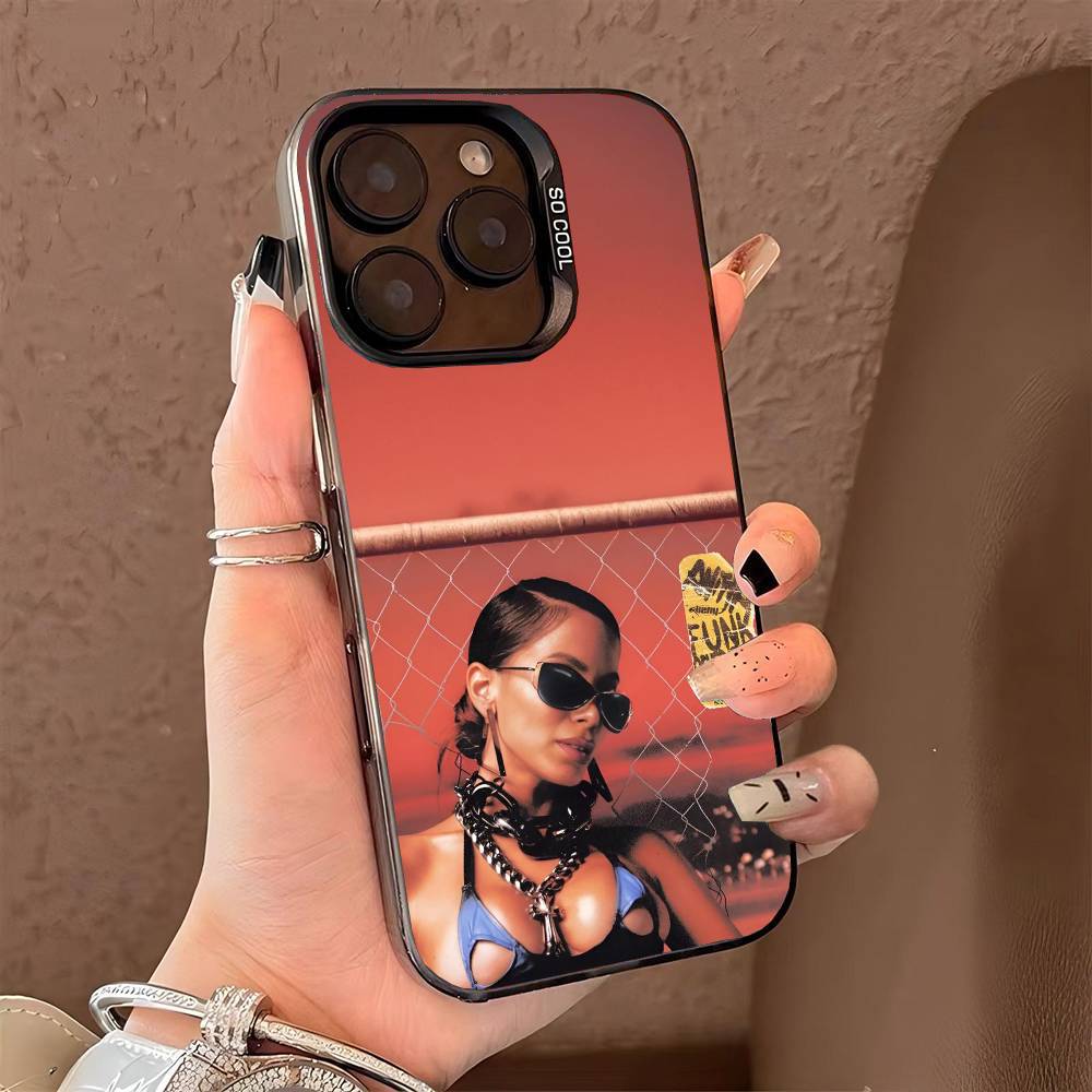 Чехол для телефона singer A-anitta funk generation для iPhone 17 17Air 16 15 14 13 12 11 Pro Max Plus Цветной Серебристый