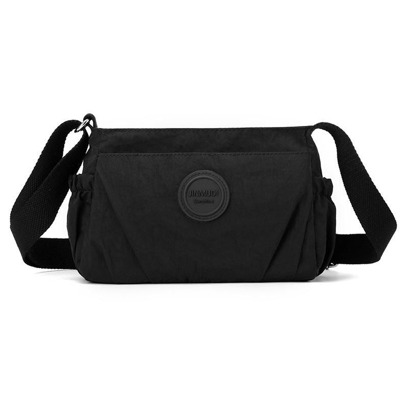 Плиссированная женская сумка с несколькими отделениями, нейлоновая водонепроницаемая легкая сумка через плечо