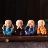 Creative 4 Little Monk Resin Ornaments, Desktop Decoration Crafts