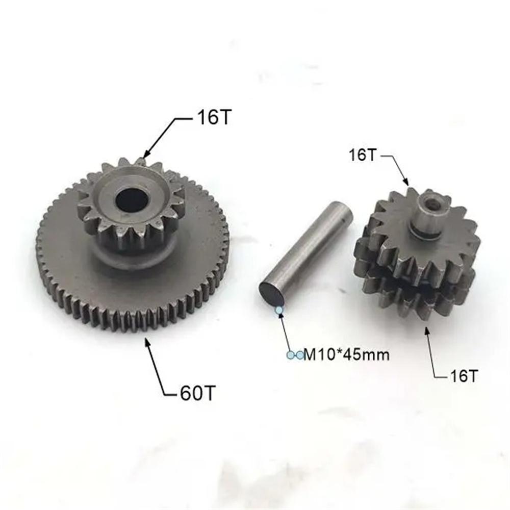 Шестерня стартера двигателя мотоцикла/квадроцикла 16 зубьев Стартерная промежуточная понижающая шестерня в сборе