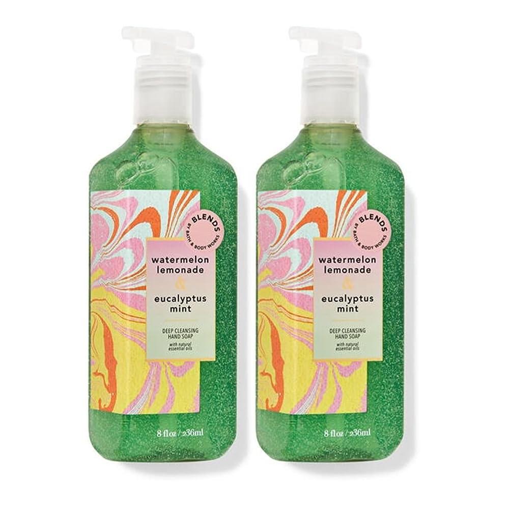 Bath & Body Works Арбузный лимонад и эвкалипт мята мыло для рук очищающий гель 236 мл (2 упаковки) (Арбузный лимонад и эвкалиптовая мята)