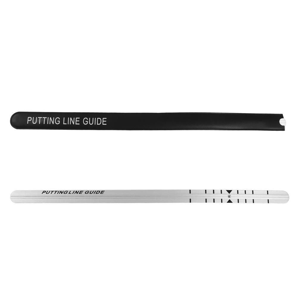 Golf Putter Straight Ruler Aluminum Golf Practice Putting Alignment Rail for Putting Green