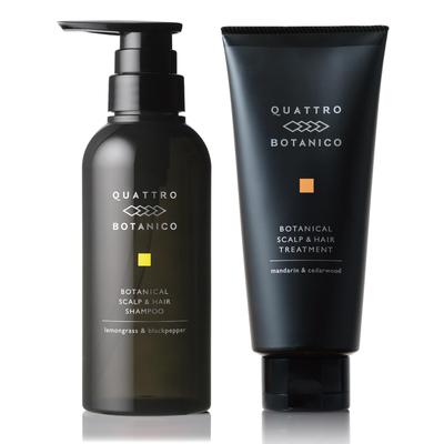 Quattro Botanico Шампунь для кожи головы Лемонграсс Черный перец Аромат 300 мл Кондиционер 180 г Набор Кондиционер Спа для головы Перхоть Зуд Увлажнение Старение