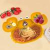 Flexible Baby Compartmentalized Dinner Plate Waterproof Kids Feeding Bowl Tableware  Toddlers