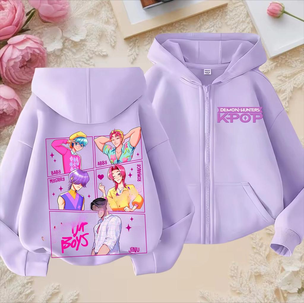 Hoodies Sweatshirts Girls Kids Girls Sweatshirt Zip Purple Hoodie Casual Top Hoodie Kids Clothing