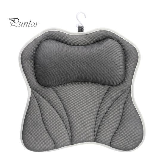 Подушка для ванны с 6 противоскользящими присосками, подголовник для ванны с сетчатой тканью 4D Air Mesh, подушка для поддержки шеи и спины, расслабляющие аксессуары для ванны