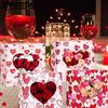 WTEMPO Valentine's Day Gift Boxes with Heart Shaped Design Clear Window DIY Foldable Printed Paper Packaging Boxes Wedding Party Supplies Gift Giving