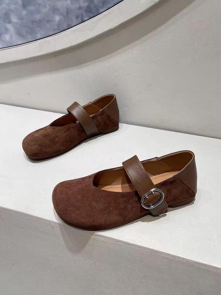 Туфли Мэри Джейн из мягкой кожи с леопардовым принтом, осень 2025: Удобная, универсальная, ретро обувь с низким вырезом для женщин