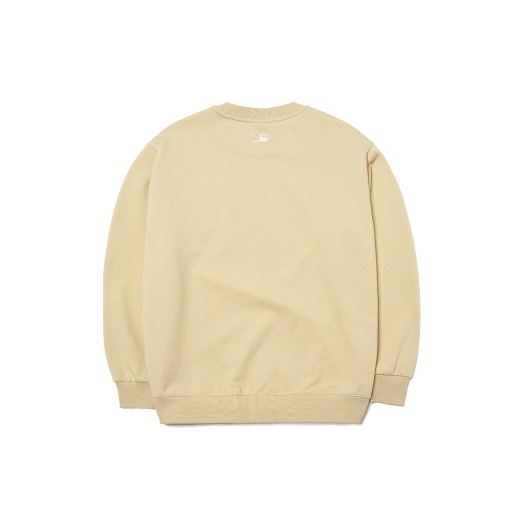 MLB New York Yankees Sweatshirts Unisex Beige Yellow Crew Neck Moderate Regular 3AMTB0214-50BGS