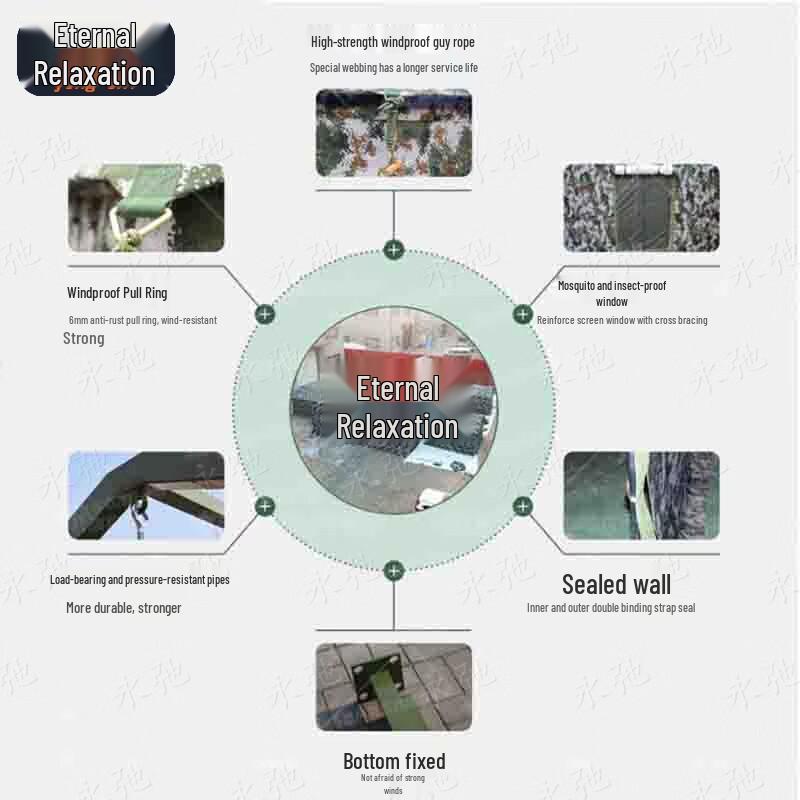 Yongchi 10x20m Outdoor Commander's Camouflage Tent