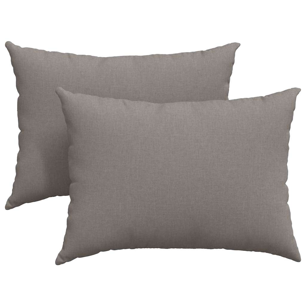 Sofa Cushions 2 pcs Taupe 70 x 50 cm Fabric