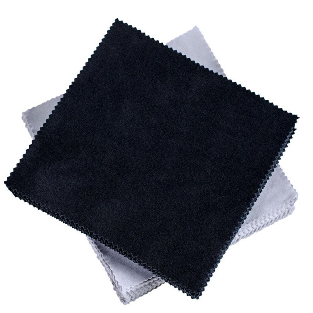 100Pcs Screen Wipe Cloth Microfiber 15x15cm Black for Eyeglasses Sunglasses Lens Clean Cellphone Tablet Computer Cleaning Cloth