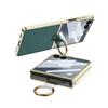 Чехол из ПУ-кожи для Galaxy Z Flip7 с гальванизированным кольцом и ремешком - Защитный чехол в стиле «Аромат»