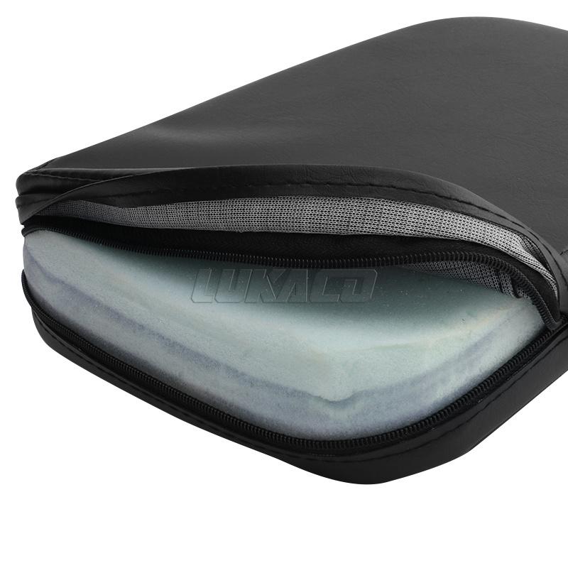 Universal Motorcycle Rear Pad Backrest Sissy Bar Leather Black Cushion For Harley Touring Yamaha Honda Suzuki Chopper Cruiser