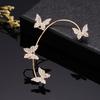 Korean Sparkly Rhinestone Butterfly Ear Cuff Clip - No Piercing Fairy Style Earrings