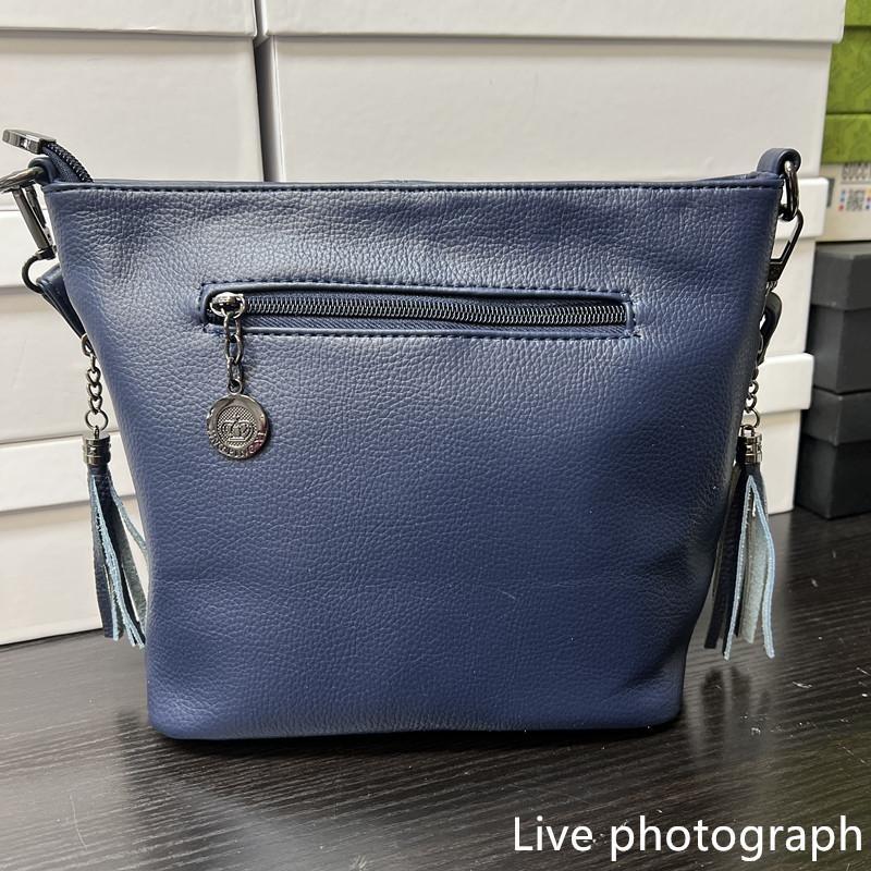 New Women's One Shoulder Messenger Bag Soft Leather Small Square Bag