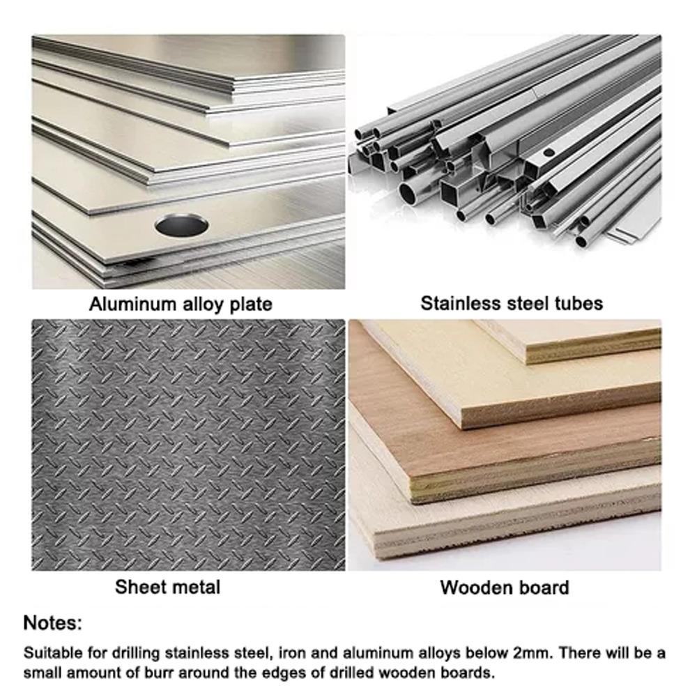 13pcs 16-53mm Size Range Hole Saw Set Titanium Plated High Speed Steel Drill Bi  For Metal
