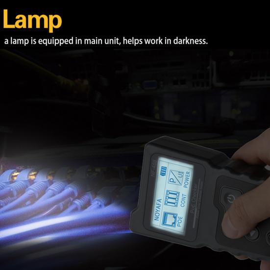 NF-488 Цифровая сеть Ethernet LAN CAT5 CAT6 PoE Кабельный переключатель Тестер Детектор