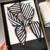 New Striped Fashion Silk Ribbon Spring/Summer Versatile Scarf Long Women's Twill Neckerchief Soft Satin Headband