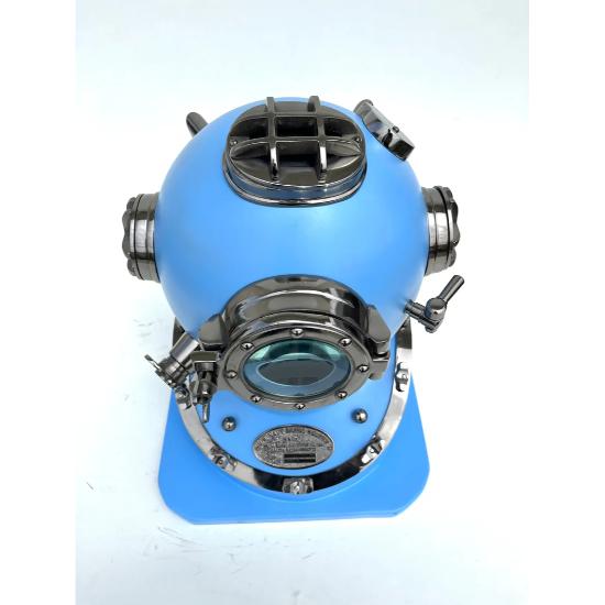 Scuba Anchor Scuba Diving Helmet Replica | Anchor Engineering Diving Helmet | Sky Blue Diving Helmet | Marine Scuba Diving Divers Helmet