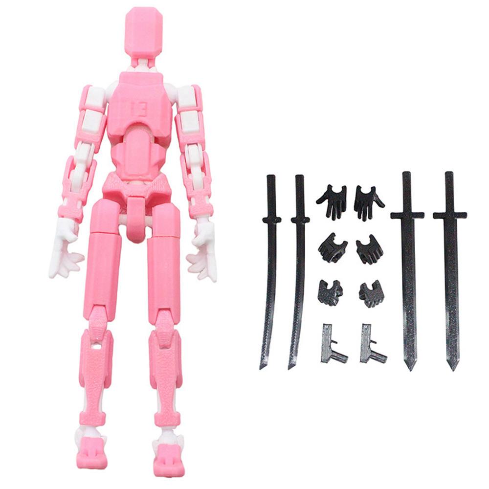 Lucky Mannequin Multi-Jointed Movable 3D Printed Mannequin Toys 3rd Generation Robot Doll DIY Assembled Model Festival Birthday Gift