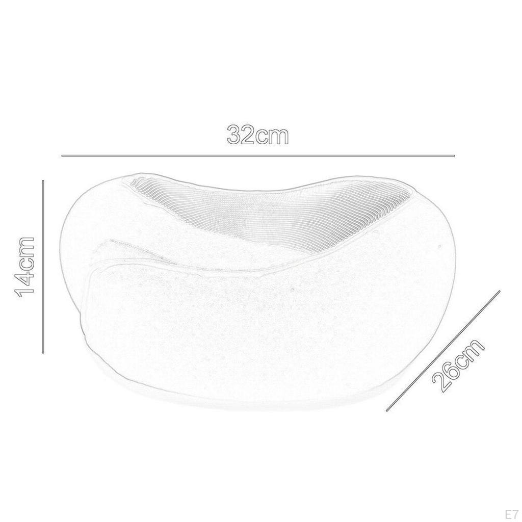 Подушка для путешествий в самолете, подголовник, съемный чехол, удобная поддержка шеи, подголовник для