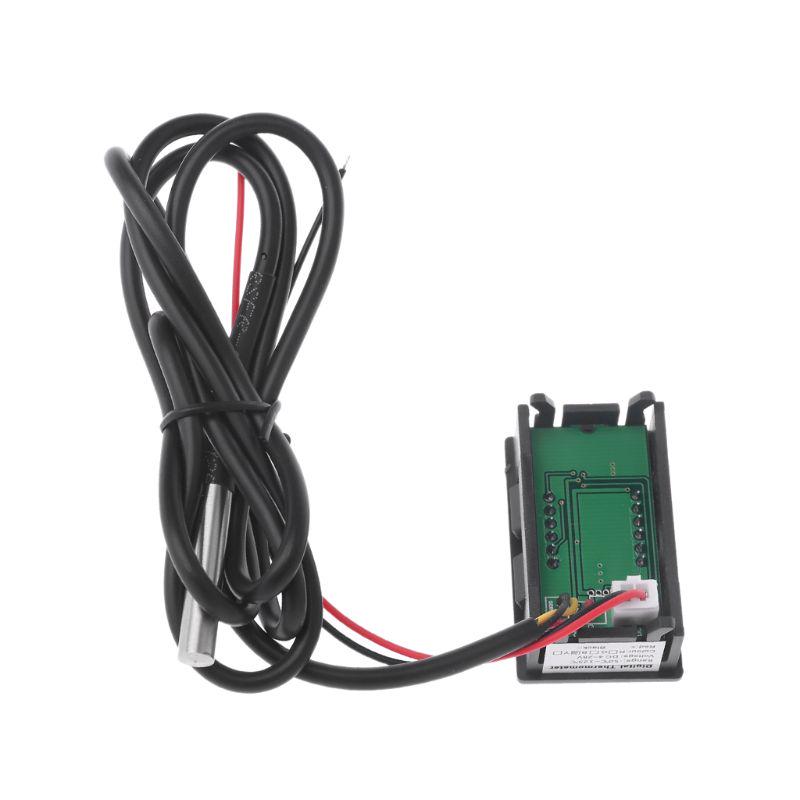 0.56" DS18B20 Цифровой термометр Водонепроницаемый датчик температуры Зонд DC 12V 24V A0KF