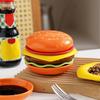 6 In 1 Burger Ceramic Mini Plate Set Creative Hamburger Styling Meal Sushi