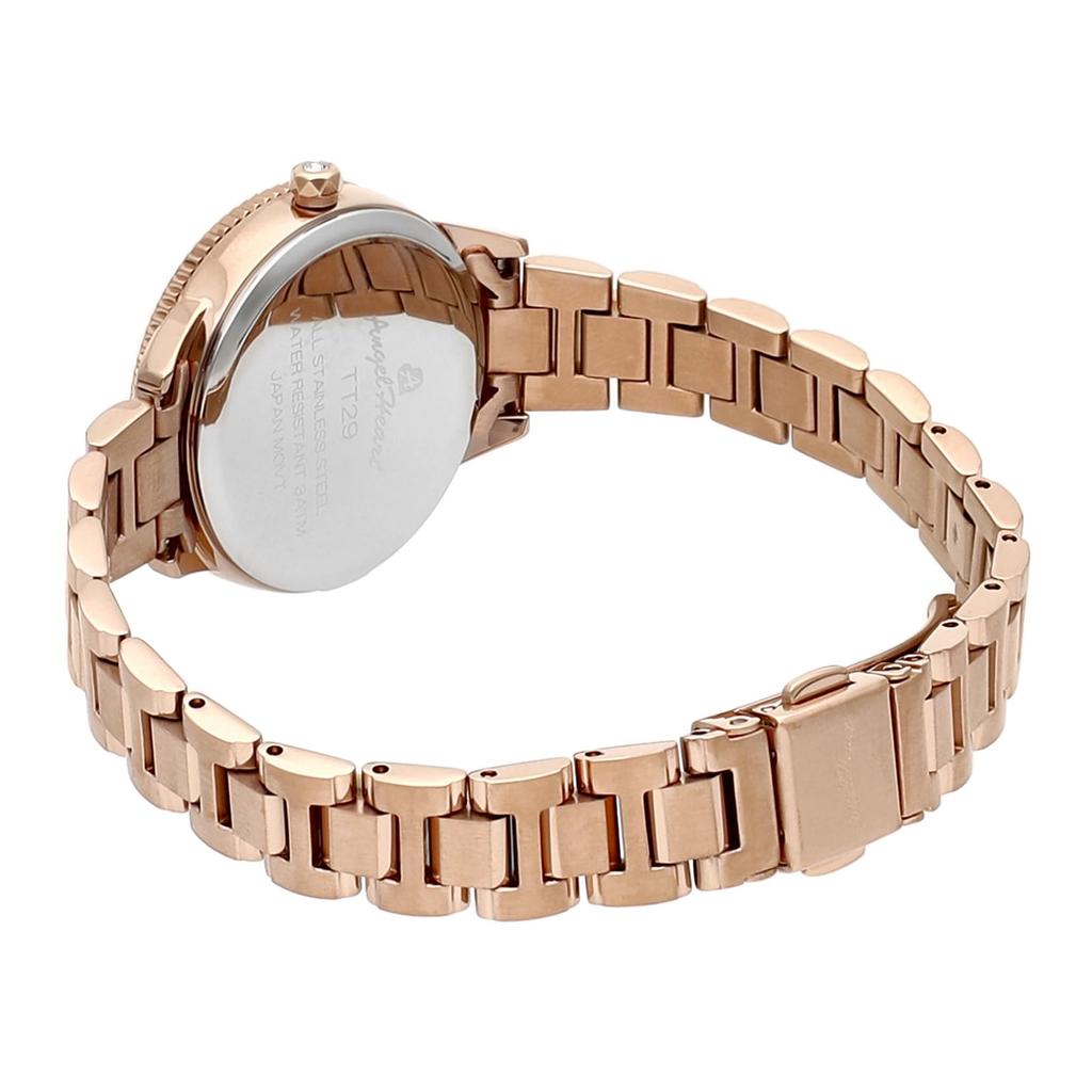 Часы Twinkle Time Белый жемчужный циферблат из нержавеющей стали Кварцевые часы 29MM Подлинная гарантия Kanna Hashimoto TT29PG Розовое золото [Сердце ангела] Производители Женские