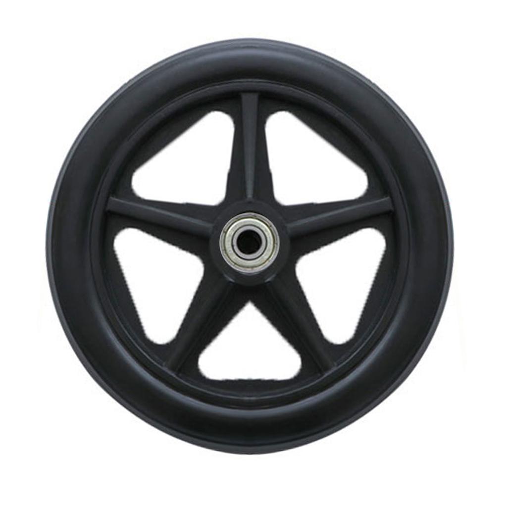 2 шт. 6/7/8-дюймовые колесики для инвалидной коляски универсальные сменные передние колеса с литыми шинами аксессуары для инвалидных колясок износостойкие