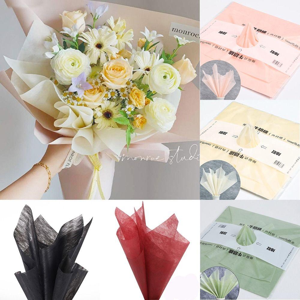 38 шт. Водонепроницаемая упаковочная бумага для цветов, материал для упаковки свадебных букетов, портативная декоративная бумага