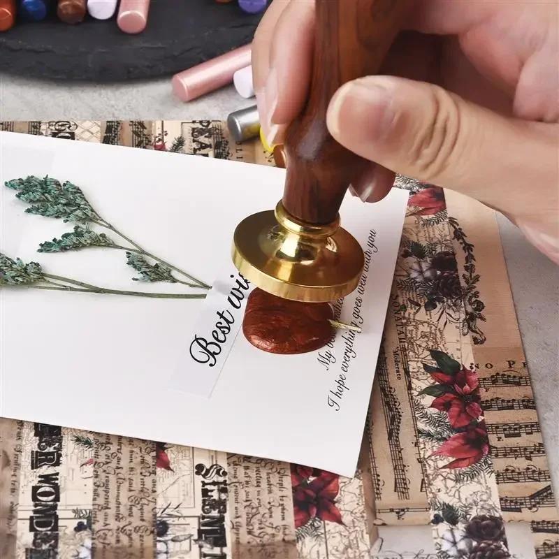 DIY индивидуальный штамп имя детская одежда расплавленный клей восковая печать штамп запечатывание свадебные принадлежности палочка пистолет приглашение на вечеринку мода