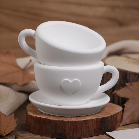 Silicone Coffee Cup Molds Candle Holder DIY Casting Mold for Concrete Tea