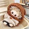 Handmade 10cm Doll Clothes Dress Headband Plush Dolls Outfit Toys Baby Doll's Accessories Cos Suit