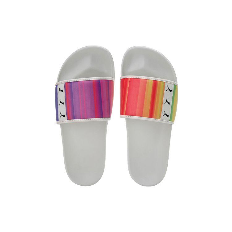 Puma Leadcat Future Slide Rainbow Мужские кроссовки Multi-Color Marshmallow Black 375102-01