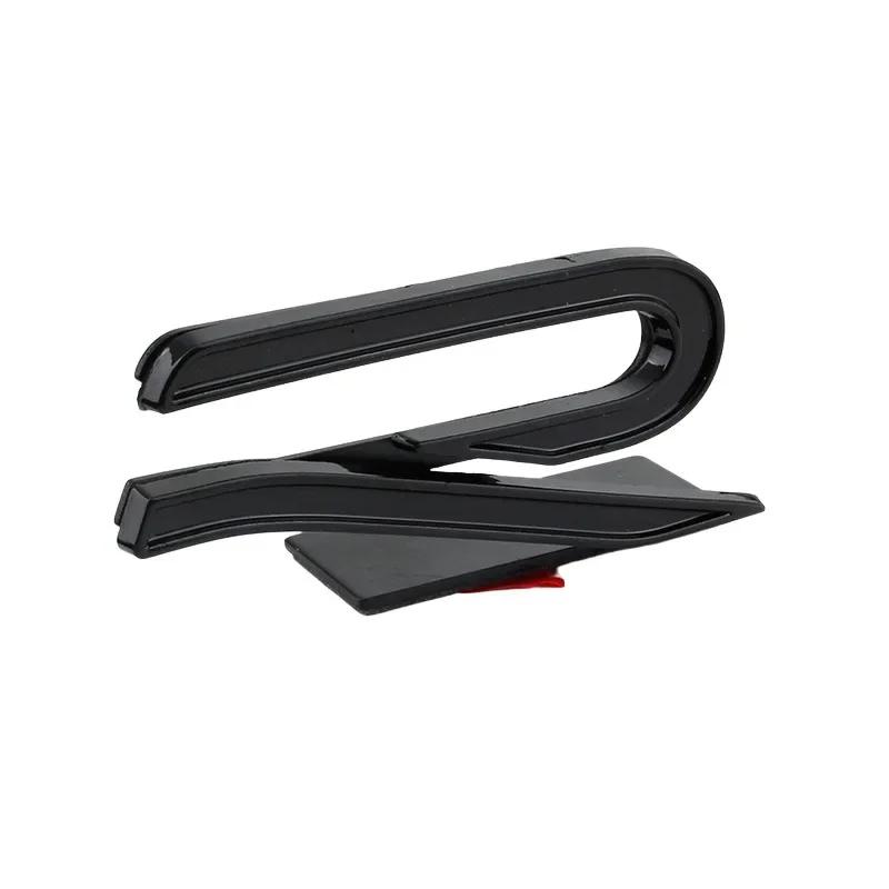 UDXKW1 Metal New RLINE Logo Car Front Grille Emblem Rear Trunk Stickers for Volkswagen VW Golf 7 8 GTI Beetle Passat Tiguan Jetta POLO