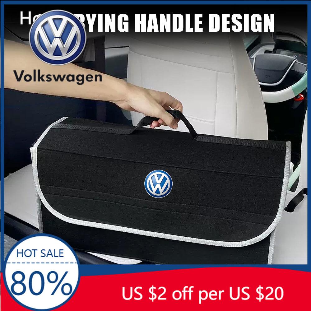 Для VW Volkswagen Jetta MK5 Golf Автомобильный ящик для хранения Мягкий войлок Автомобильная сумка-органайзер для багажника Складной для Volkswagen VW RLINE Beetle Tiguan