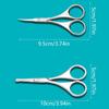 Eyebrow And Nose Hair Scissors, Comfort-Grip Handles, Facial Hair Grooming, Eyebrow, Nose, Mustache, Beard