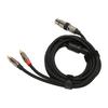 XLR Female to Dual 2 RCA Male Cable 3 Pin Шумоизолирующие позолоченные штекеры XLR to Double RCA Y