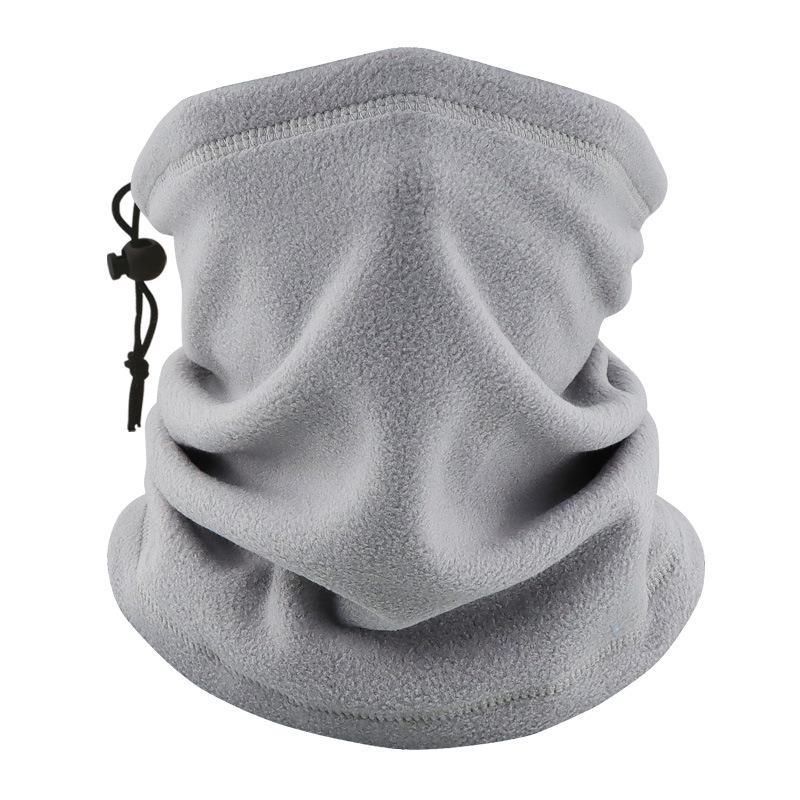 Мужской зимний шерстяной комплект из шапки и шарфа с флисовой маской — ветрозащитный и теплый для езды на велосипеде