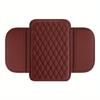 1pc Premium PU Leather Car Armrest Pad with Handy Storage Bag - Elevated Comfort, Universal Fit, Ideal for All Seasons, Enhances Car Interior